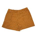 A New Day NWOT Mustard Yellow White Geometric Print Shorts Photo 0