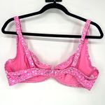 Aerie  V Wire Scoop Bikini Top Underwire Pink Bandana Print Size 38D Photo 1