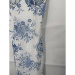 Lovesome Milk Maid Prairie Floral Maxi Dress Women S White Blue‎ Fairy Whimsical Photo 6