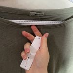 LA Made linen blend front tie long sleeve top with keyhole back size S Photo 8