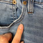 J. Crew Factory Woman's Sz 31High Rise Medium Wash Skinny Jeans Frayed Acid Wash Blue Photo 2