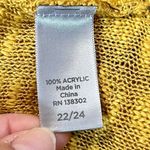 Avenue  Open Front Knit Lightweight Cardigan Yellow Sweater 22/24 Photo 8