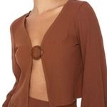 NWT CALLAHAN x REVOLVE Vera Ribbed Knit Flare Sleeve Festival Crop Top Medium Photo 0