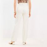 Loft  NWT High Rise Full length Straight Jeans In Popcorn Size 28 Photo 2