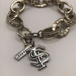 Florida State University FSU Chunky Chain Bracelet Silver Photo 1