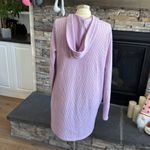 Michelle Mae thermal fleece long cardigan hoodie Purple Photo 5