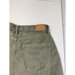 American Eagle  Olive Green Distressed Denim Shorts High Waisted Size 2 Photo 7