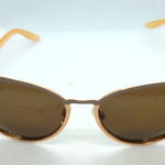 None Tan & Gold Sunglasses Photo 0