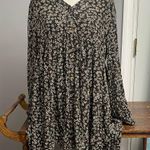 Billabong  Black Floral Patterned prairie cottagecore dress Photo 0