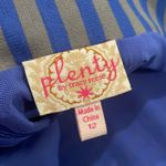Tracy Reese ANTHROPOLOGIE Plenty by  blue gray stripe skirt size 12 Photo 4