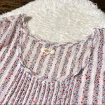 Aerie Floral Stripe Cap Sleeve Top Photo 6