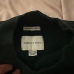 American Eagle mock neck green cropped sweater Photo 1