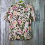 Classic Elements  Small(6-8) Button Front Short Sleeve Floral Tropical Shirt Photo 1