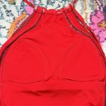 Ted Baker Red Kyoto Floral Butterfly Print One-piece Halter Open Back Swimsuit Photo 14