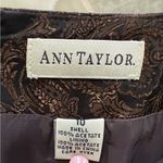 Ann Taylor Black and Gold Brocade Pencil Skirt Photo 2