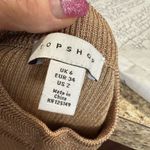 Topshop  Size 2 Gold Sparkle Razorback Top Photo 5