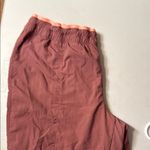 Reebok Brown and Coral Jogger Sweatpants Elastic Cuffs Photo 3