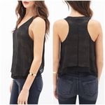 Forever 21 π Tiered Metallic Chiffon Top Photo 1