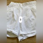 Aerie Women’s Sz S White New Heights Trouser Fleece Shorts Photo 8