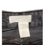 H&M Womens Black Denim Distressed Jean Shorts Bootie Cuffed Size 4 Photo 3