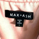 Max + Ash Floral Pleated Dress Large Pink Photo 3