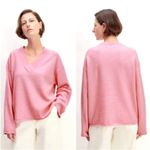 Everlane The Cozy Stretch V-neck Sweater Pullover Pink XS Wool Pink Peony Photo 1
