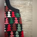 VTG CROSSINGS Festive Christmas Tree Sweater Vest Knit Multi Color Holiday L Red Size L Photo 4