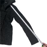 Carol Rose  Black Gray Cable Knit Hooded Cardigan Women's Size‎ Medium Photo 5
