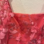 Liv Foster 3D Embroidered Dreamy Mini Dress Coral Coast Size 6 NWT Pink Photo 2