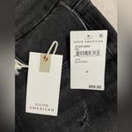 Good American NWT  Good Curve Black denim shorts Distressed Size 00 Photo 9