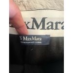 Max Mara S   Wide Leg Pants Women's Black High Waist Seam Size XL Photo 7