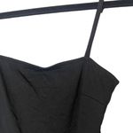 Free People  Intimately Women’s Sz Medium Square Neck Body Suit Black Photo 2