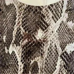 Jennifer Lopez  Snakeskin Print Long Sleeve Lightweight Lined Sheath Dres… Photo 4