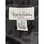 Diane Von Furstenberg  The Color Authority Pig Skin Pink Vest Artsy Indie Sz 1X Photo 4