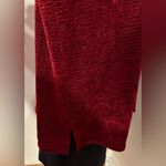 Modern Lux Christine Modern Thompson Red Velvet comfortable Long Sleeve Blouse Sz. 2X. Photo 6
