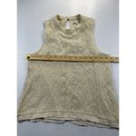 Paper Crane Cream Lace Sleeveless Top Boho Romantic Floral Pattern Size L Photo 5