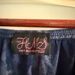 Hot Miami Styles  Blue and White Tie-Dye Romper Photo 2