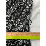 Joseph Ribkoff Black Ivory Lace Print Sheath Scoop Neck Dress Sleeveless Size 8 Photo 10