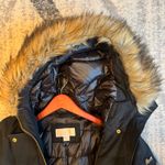 Michael Kors  Jacket Puffer Black Faux Fur Hood Photo 4