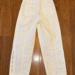 MATTEAU Wide Straight Leg Trouser Pant Organic Cotton White Zipper size 4 Photo 2