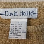 David Hollis Gold Lightweight Sweater Size M Photo 2