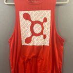 Orangetheory  Red Muscle Tee with Graphic Design Womens size medium EUC Photo 0