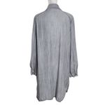Philosophy  Distressed Gray Chambray Shirt Dress Size XL Gray Mini Shirt Dress Photo 1