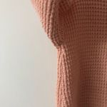 I Love Mr. Mittens Cotton Waffle Knit Oversized Sweater in Pink Size XS/Small Photo 7