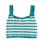 Wild Fable Womens XS Sweater Stripped Boho Knit Tank Top Blue Photo 1