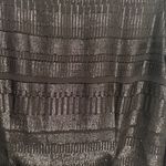 Sézane Black Metallic Long Sleeve Tie-Waist Top Blouse Size 38 6 US Photo 3