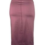 Kikiriki Pink Pull On Elastic Waist Stretch High Waist Straight Midi Skirt Sz S Photo 2