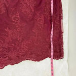 JS Collections  Embroidered Blouson Midi Dress In Sangria Size 12 Photo 12
