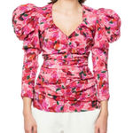 Isabel Marant Mirnao Floral Top Pink Size 8 NWT Photo 0