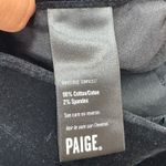 Paige Women's Manhattan High Rise Bootcut Velvet Jeans Black Dye Size 30 Photo 4